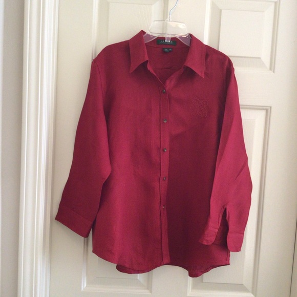 Lauren Ralph Lauren 100% Linen Shirt P/L - Picture 2 of 6